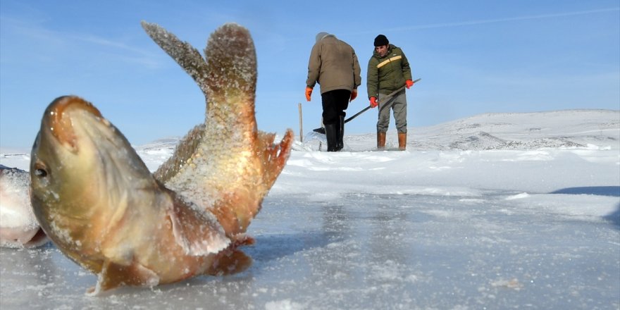 'Eskimo Usulü' Balık Avlıyorlar