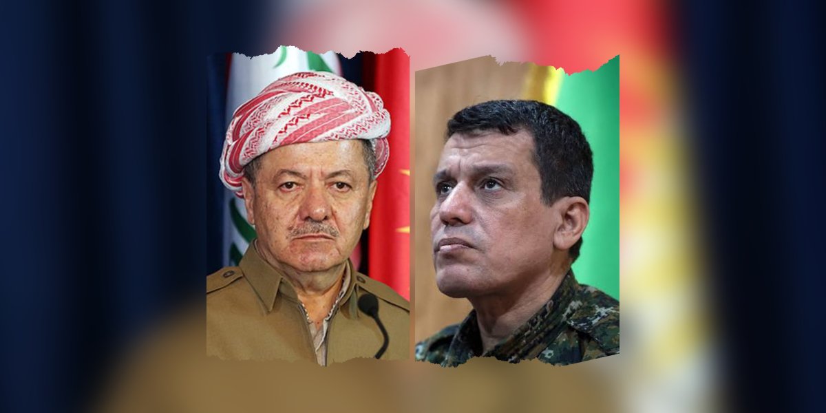 Kürtlerin Geleceği Masada.. Mazlum Abdi ve Mesud Barzani Erbil'de Buluştu! 