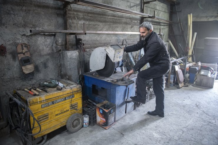 Iğdırlı Çiftçi “Paletli Arazi Aracı” Üretti