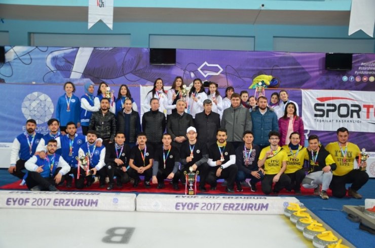 Erzurum’da ‘Curling Unilig’ Şampiyonası