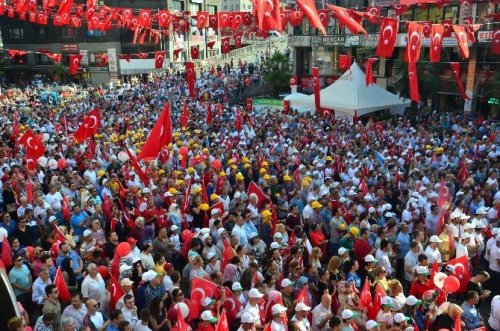 Zonguldak’ta “Demokrasi Ve Şehitler” Mitingi